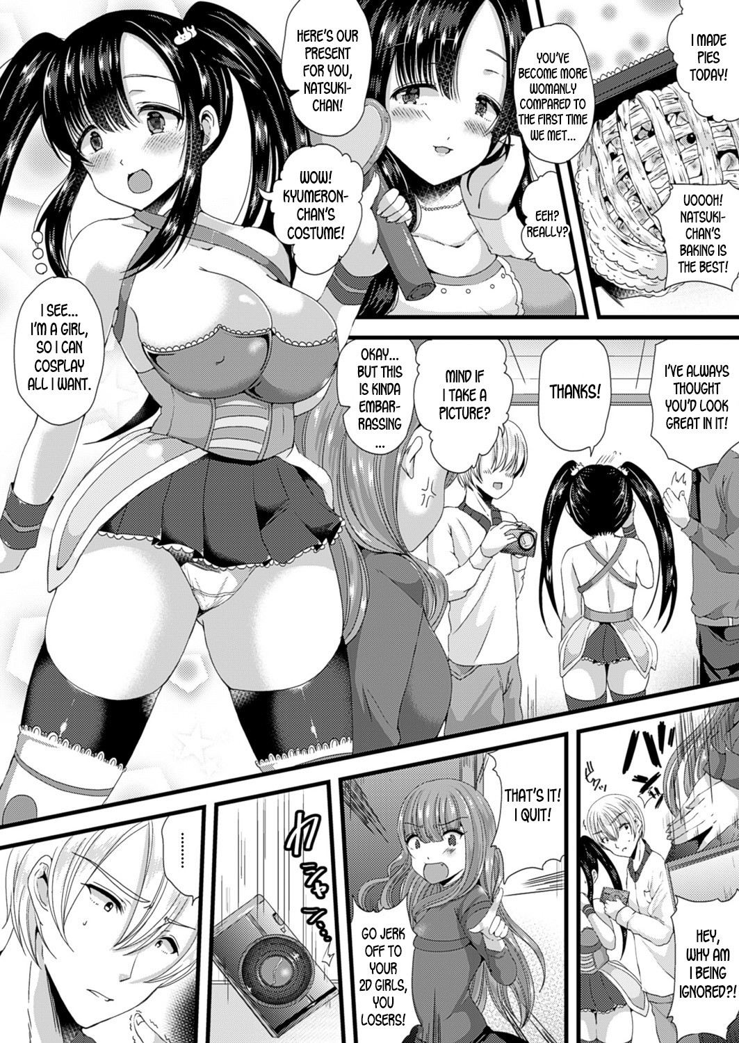 Hentai Manga Comic-Turn Into a Girl and Become The Otaku Circle's Princess-Read-4